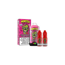 Monster Puff 28K Kit Strawberry Gummy Bear Συσκευή 2ml & 2x10ml 20mg